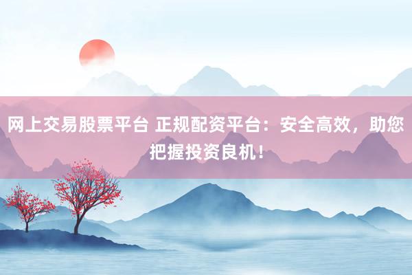 网上交易股票平台 正规配资平台：安全高效，助您把握投资良机！