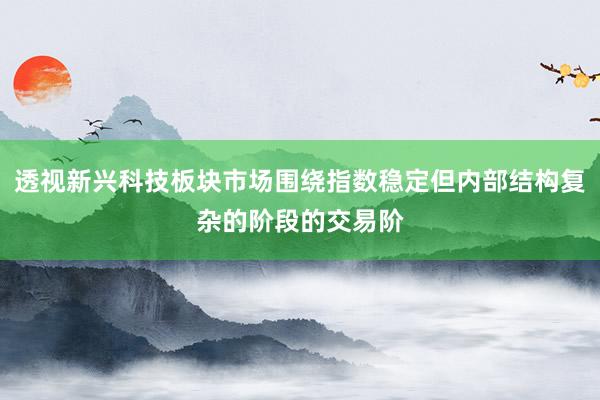 透视新兴科技板块市场围绕指数稳定但内部结构复杂的阶段的交易阶