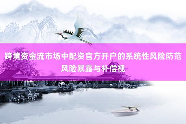 跨境资金流市场中配资官方开户的系统性风险防范风险暴露与补偿视
