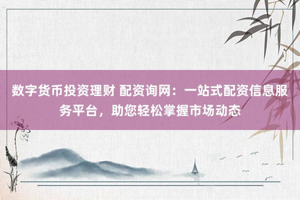 数字货币投资理财 配资询网：一站式配资信息服务平台，助您轻松掌握市场动态
