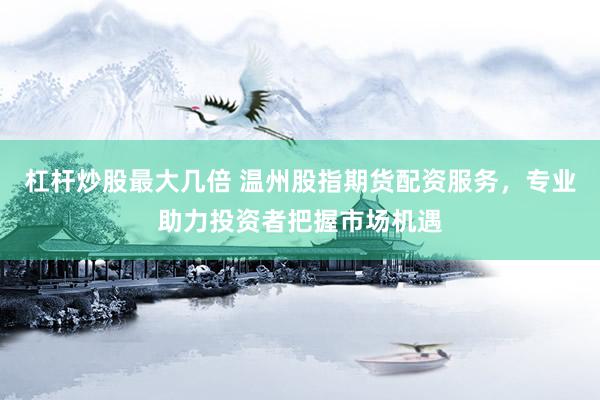杠杆炒股最大几倍 温州股指期货配资服务，专业助力投资者把握市场机遇